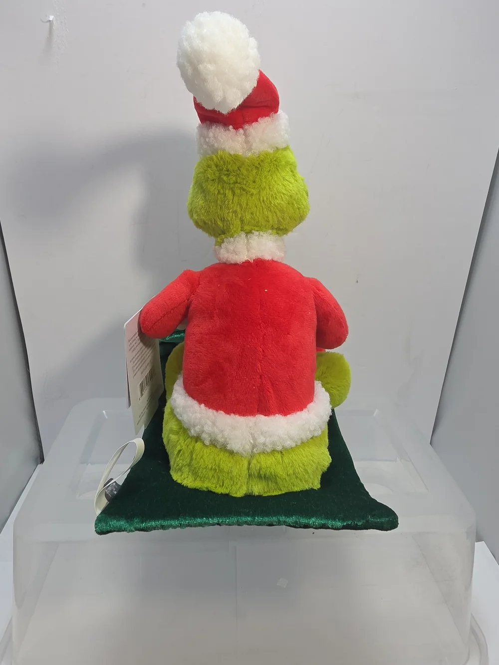 2024 Hallmark Sledding Grinch Animated Plush Sound & Motion Christmas Decor (Z4)
